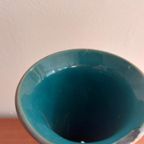 West Germany Vaas Vaasje Bruin Blauwgroen Groen thumbnail 3