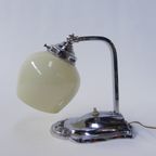 Art Deco Bureaulamp Met Verstelbare Kap thumbnail 4