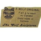 A Wolf Original - The Wolf Sculptures (8) - Hand Made - Canada - 3E Kwart 20E Eeuw thumbnail 3
