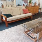Vintage Deens Design Drie-zits Bank Teak 70s thumbnail 2
