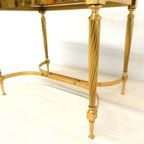 Retro Vintage Bijzettafel Hollywood Regency Goud Klassiek thumbnail 5