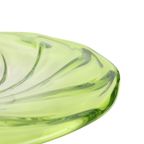 Xxl Fruitschaal Val Saint Lambert Kristal Limoen Groen 40cm thumbnail 2
