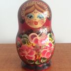 Matroesjka - Baboesjka Pop, 5 Houten Poppetjes thumbnail 5