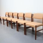 Set Van 6 Vintage Eetkamerstoelen Denemarken Palissander thumbnail 5