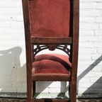 Antieke Modernisme Stoel / Spaanse Art Nouveau Stoel (ca1890) / Modernismo Chair thumbnail 2