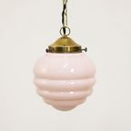 Vintage Roze Art-Deco Hanglamp thumbnail 5