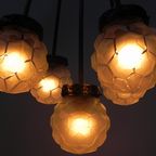 Art Deco Hanglamp Met 5 Bollen Aan 5 Stangen thumbnail 20