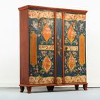 Antieke Beschilderde Bruidskast 1789 thumbnail 11