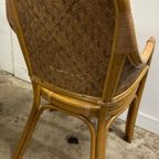 4 Rotan Webbing Bamboo Diner Stoelen , 1980s thumbnail 12