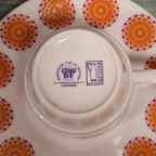 Retro Vintage Ontbijtservies Oranje (4 Persoons) thumbnail 8