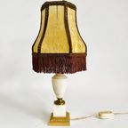 Vintage Marmeren Lampenvoet Barok Lampenkapje thumbnail 6