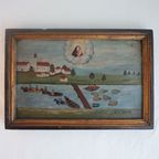 Ex Voto Madonna With Child Oil On Wood In Frame 18Th Century thumbnail 5