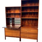 Vintage Wandmeubel Boekenkast Palissander Jaren 70 Design thumbnail 16