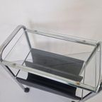 Vintage Verrijdbare Magazine Rack Krantenback Design thumbnail 2