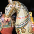 Houten Decoratieve Paarden. thumbnail 6