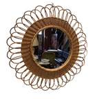 Vintage Ronde Rotan Spiegel thumbnail 3