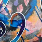 Abstracte Kleurrijke Schilderijen Van Rotterdamse Kunstenares Zippora Mijer (52,5x42,5cm) (per Stuk) thumbnail 17