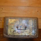 Antieke Lithografische Trommel Met Winterse Taferelen – Wed. J. Bekkers Dordrecht – Lunchtrommel thumbnail 6