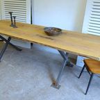 Prachtige Grote Boomstam Tafel 260 Cm thumbnail 6