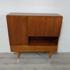 Vintage Highboard Wandkast Barkast Teak thumbnail 3