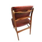 Prachtig Vintage Stoel Bordeaux Rood Skai, Jaren '60 thumbnail 2