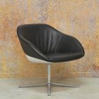 Zgan! Zwarte Leren Walter Knoll Turtle Design Draaifauteuil thumbnail 3