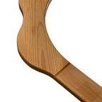 Vintage Spiegel Hout Pinewood Bloem Jaren 70 Design thumbnail 14