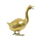 Grote Messing Eend Sculptuur Beeld Seventies 34Cm thumbnail 7