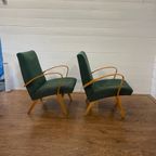 Set Van 2 Vintage Stoelen Frantisek Jirak thumbnail 3