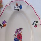Vintage Schaal Met Bloemen. Sarreguemines thumbnail 2