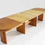 Vintage Deense Grote Ovalen Uitschuifbare Eettafel Xl thumbnail 6