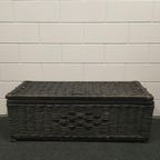 Grote Rieten Rotan Opbergmand Met Deksel thumbnail 2