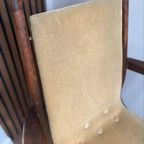 Vintage Design Stoel Met Velours Bekleding thumbnail 9
