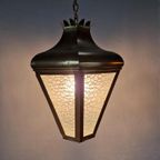 Vintage Messing Franse Hal Lamp thumbnail 2