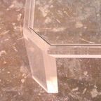 David Lange Lucite And Glass Coffee Table thumbnail 13