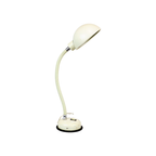 Vintage Bureaulamp Wit Industrieel Flexibel Metaal Lamp 43Cm thumbnail 2