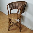 Vintage Bamboe Fauteuil, Rattan Stoel, Stoeltje thumbnail 10