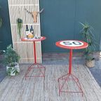Vintage Sta Tafel 50 Km Verkeersbord Ø 60 Cm Tuinfeest Party thumbnail 2