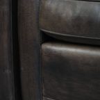 Stijlvolle, Tijdloze En Zeer Comfortabele Set Van 2 Zwart/ Grijze Schapenleren Design Fauteuils thumbnail 7