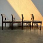 Vier Zeldzame Vintage Eetkamerstoelen, Model 641p, Rudolf Glatzel Voor Thonet thumbnail 10