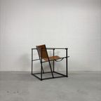 Vintage Pastoe Fm60 Fauteuil Cognac Tuigleer thumbnail 5