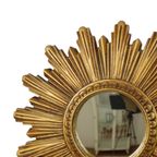 Kleine Vintage Zonnespiegel Sunburst Spiegel Resine 25cm thumbnail 2