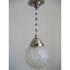 Art Deco Hanglamp Met Mat Glazen Bol thumbnail 2