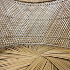 Vintage Geweven Rotan / Rattan Stoel / Luie Bohemian Stoel ( Lazy Rotan Chair ) thumbnail 8