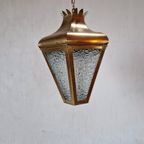 Vintage Messing Franse Hal Lamp thumbnail 8