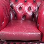 Rode Chesterfield Clubfauteuil thumbnail 10