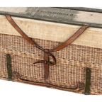 Wwi - German - Provisions Case Made From Wicker With Leather Straps thumbnail 6