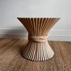 Mcguire Rotan Bamboe Salontafel Bijzettafel Vintage thumbnail 2