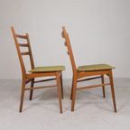 2 Vintage Stoelen Met Skai Beklede Zitting, Jaren 50 thumbnail 10