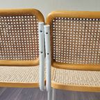 2 Beuken Cesca Stoelen Wit Buisframe Marcel Breuer thumbnail 12